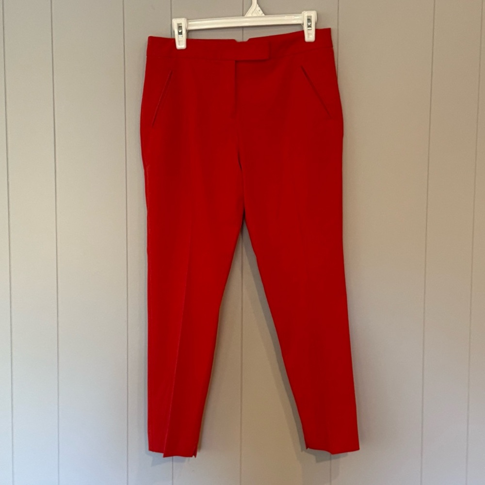 Trina Turk Red Ankle Pants Size 4 – Tailored Workwear